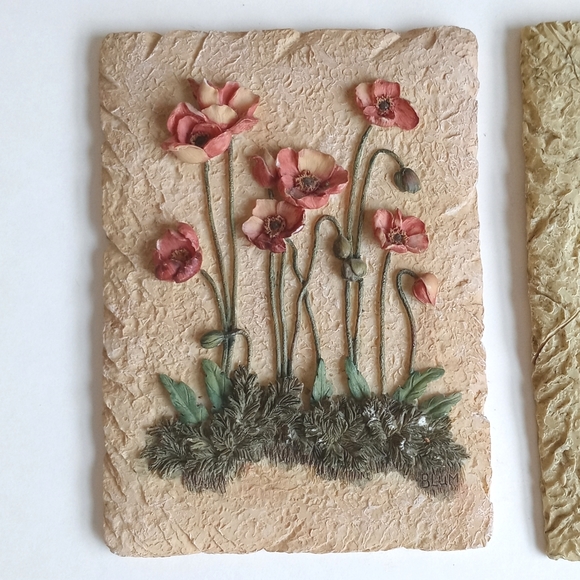 Set of 4 Floral 3D Paintings/ Murals - Picture 12 of 14